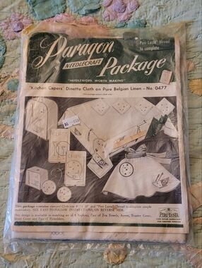 PARAGON Needlecraft Dinette Cloth Stamped Pattern